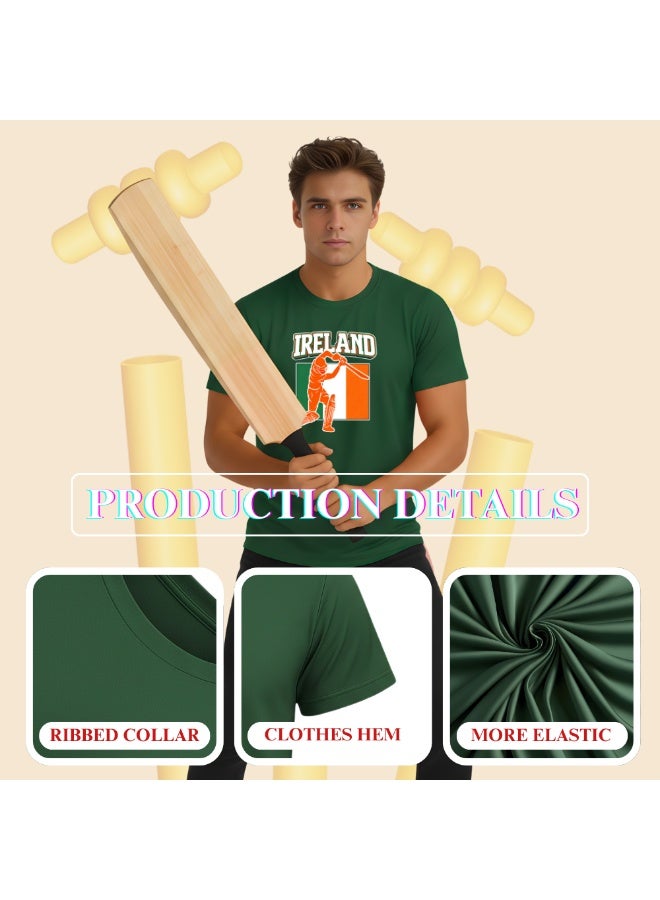 برينت شوب فور مي قميص رياضي لمنتخب أيرلندا للكريكيت للرجال | قماش رياضي خفيف الوزن | ياقة دائرية وأكمام قصيرة | مناسب للارتداء اليومي والتدريب - Image 4